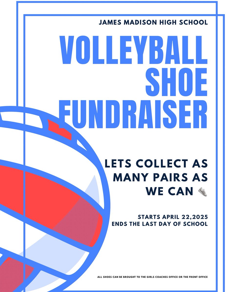 Marlin Nation 🗣️🗣️🗣️The season of fundraising is here. Please donate any kind of shoes to the Volleyball program fundraiser and make sure to spread the word!! 😊