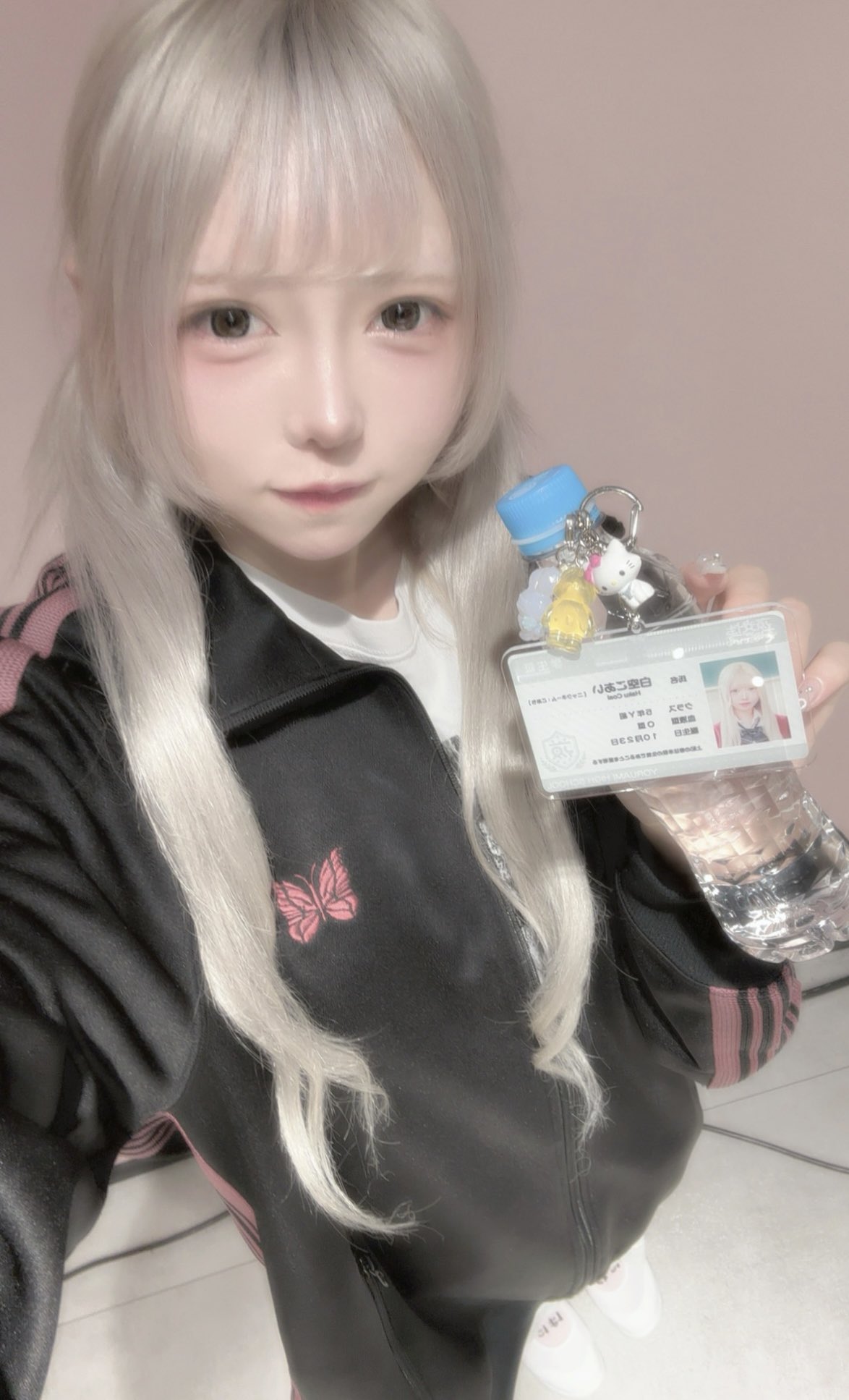 5/29制服公演限定】夜光性アミューズ 白空こあい 学生証アクキー