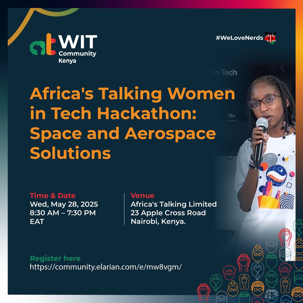 pucemamba's tweet photo. At Africas talking Women in Tech Hackathon with @codedbyanns 

#BuildWithAt
#WeLoveNerds
@Africastalking
@ATCommunityNBO
@ATWomenInTech https://t.co/jps7nROfNC