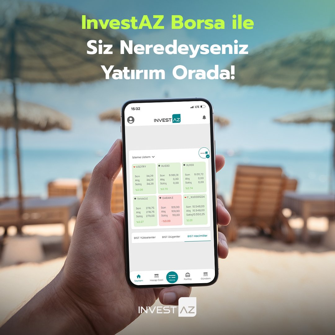 InvestAZ Borsa uygulaması ile yatırımın en kolay ve özgür hali ile tanışın. Anlık veriler, hızlı ve güvenli işlem imkanı, yüksek teknolojili altyapı sayesinde  siz de hemen InvestAZ Borsa uygulamasını indirin.

#InvestAZ  #YatırımMatriksi  #YatırımFırsatları