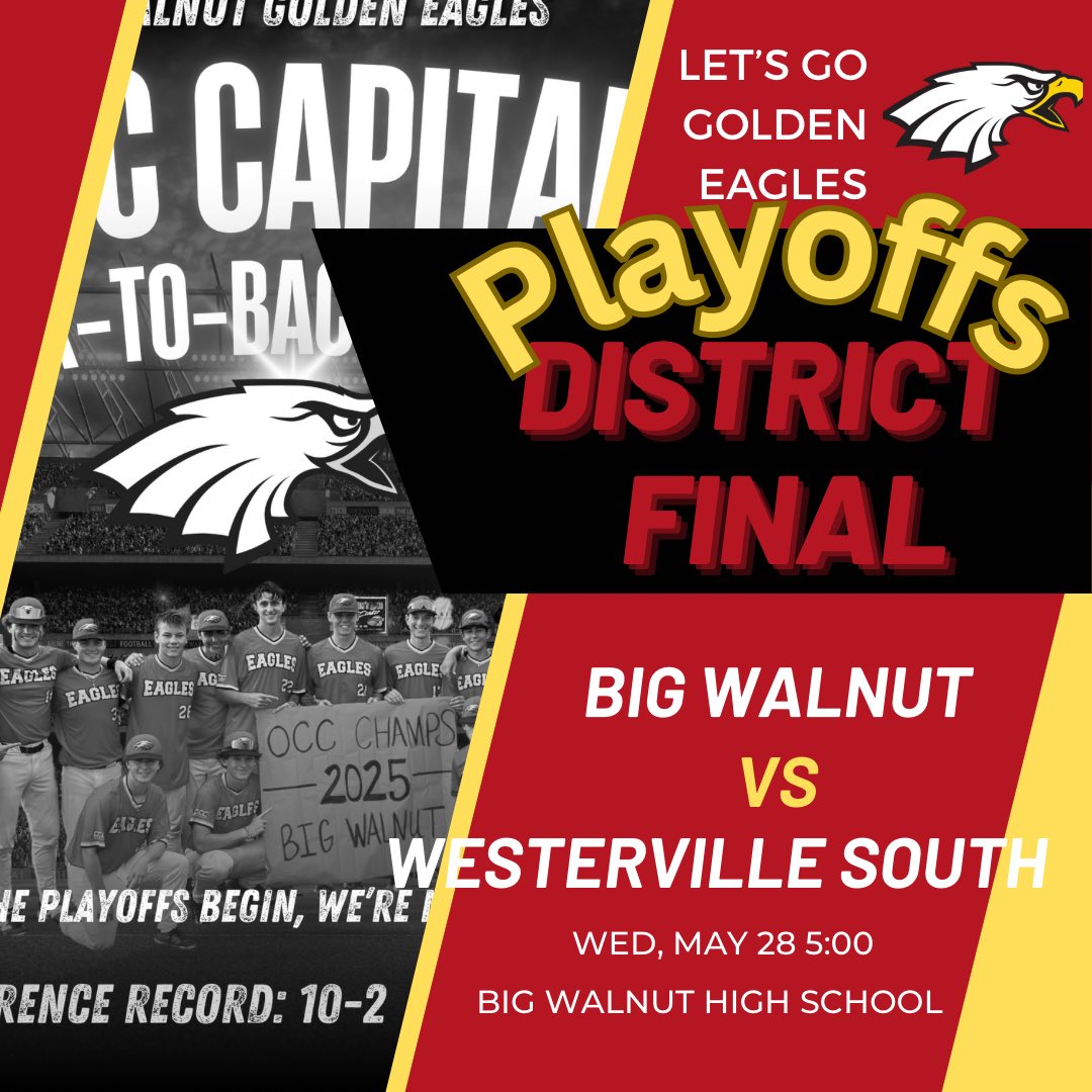 It’s officially game day. Love to see the community there. Weather looks serviceable. Link to buy tickets in the replies. Golf cart will be moving people who need assistance to the field. <a href="/BigWalnutEagles/">Big Walnut Athletics</a> <a href="/DispatchFrank/">Frank DiRenna</a> <a href="/PrepBaseballOH/">Prep Baseball Ohio</a>