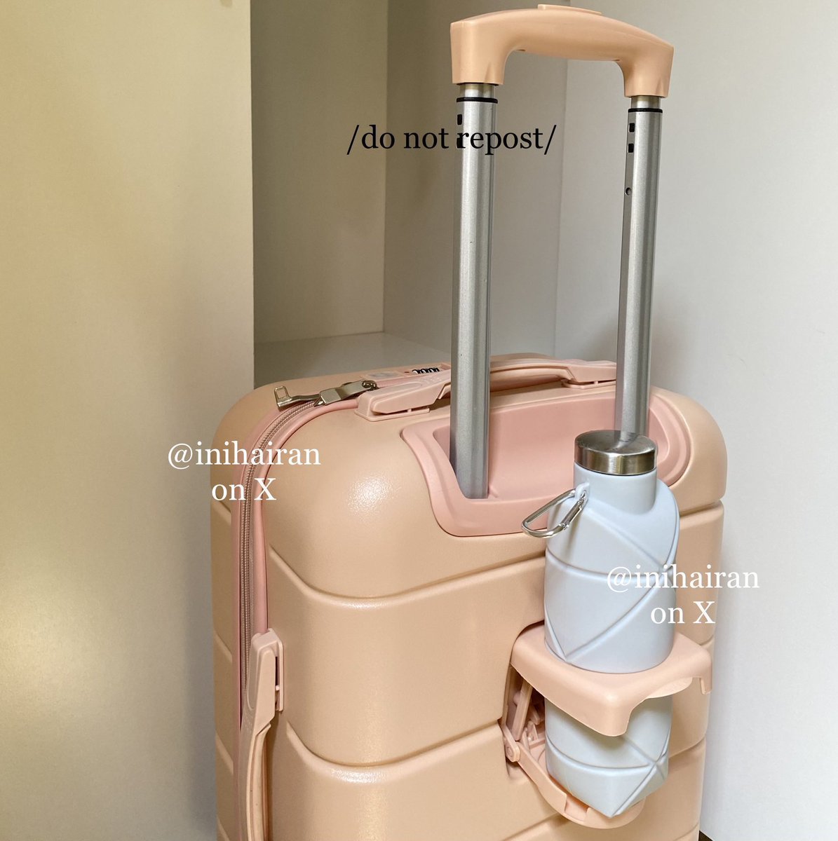 inihairan's tweet photo. WAR IS OVER…. finally masih ada koper cantik tahan banting 300RIBUAN + ada tempat minum &amp; TSA LOCK 👏🏻😭 https://t.co/7OStMee3E4