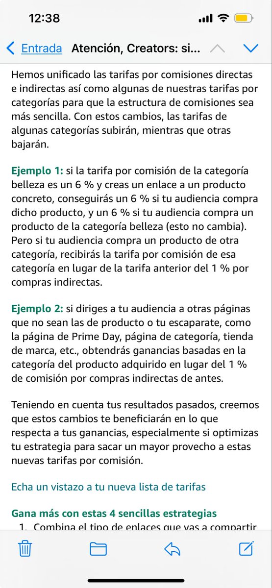 Amazon afiliados cambia de nuevo sus comisiones y ahora las ventas indirectas tendrán el 6% en vez del 1 
Qué, a ellos también se les mueren los nicheros no? 🤔