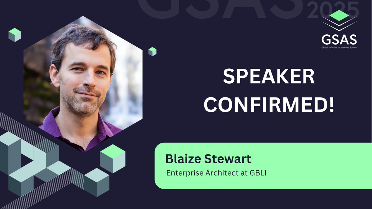 Global Software Architecture Summit (@gsas_io) on Twitter photo We’re excited to welcome back <a href="/theonemule/">Blaize Stewart 🧨💥🔥</a>, Enterprise Architect at GBLI and Microsoft Azure MVP, to the Global Software Architecture Summit — returning as a speaker for the second time! 👏 Get your tickets at gsas.io 🎟️ We’re excited to welcome back <a href="/theonemule/">Blaize Stewart 🧨💥🔥</a>, Enterprise Architect at GBLI and Microsoft Azure MVP, to the Global Software Architecture Summit — returning as a speaker for the second time! 👏 Get your tickets at gsas.io 🎟️