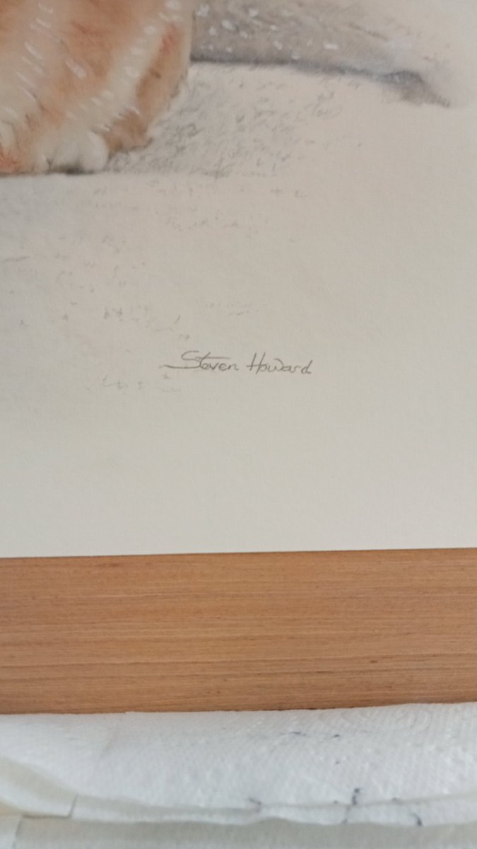 HowardGallery's tweet image. It's only finished when it's signed. @Steven1Howard @TrenthamEstate