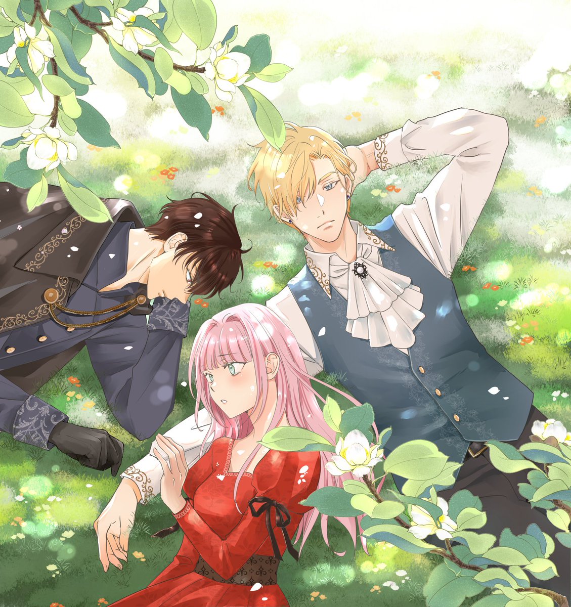 「名もなき魔物と二人の騎士」1話がフラコミlikeさんで配信開始されてました!
1話無料でお読みいただけます✨興味がありましたら、ぜひ!
こちらは扉元絵。