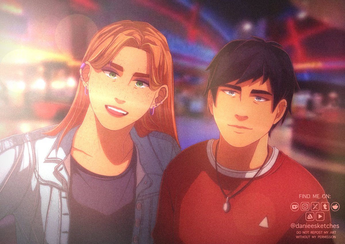 danieesketches's tweet image. Redrew one of my first “future AU” illustrations (April 2023 and December 2023 versions in comments) 🥹

(background sourced from google images)

#road96 #road96mile0 #digixart #au #danieesketches