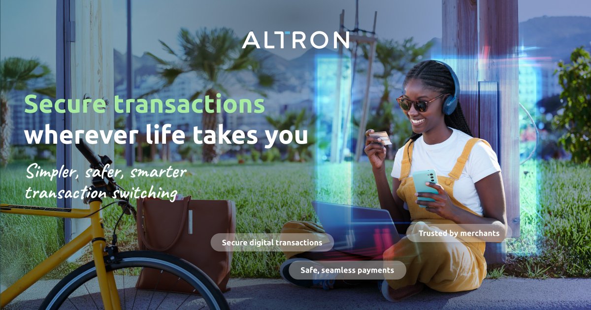 CapeTalk's tweet photo. Did you know? When you pay an entrepreneur, you’re likely using @AltronGroup tech! Shopping at your supermarket? Altron makes it simpler, safer, and smarter.
Learn more: https://t.co/8GzYLYE2qc
#SimplerSaferSmarter #Altron https://t.co/qCyLdu8VQZ
