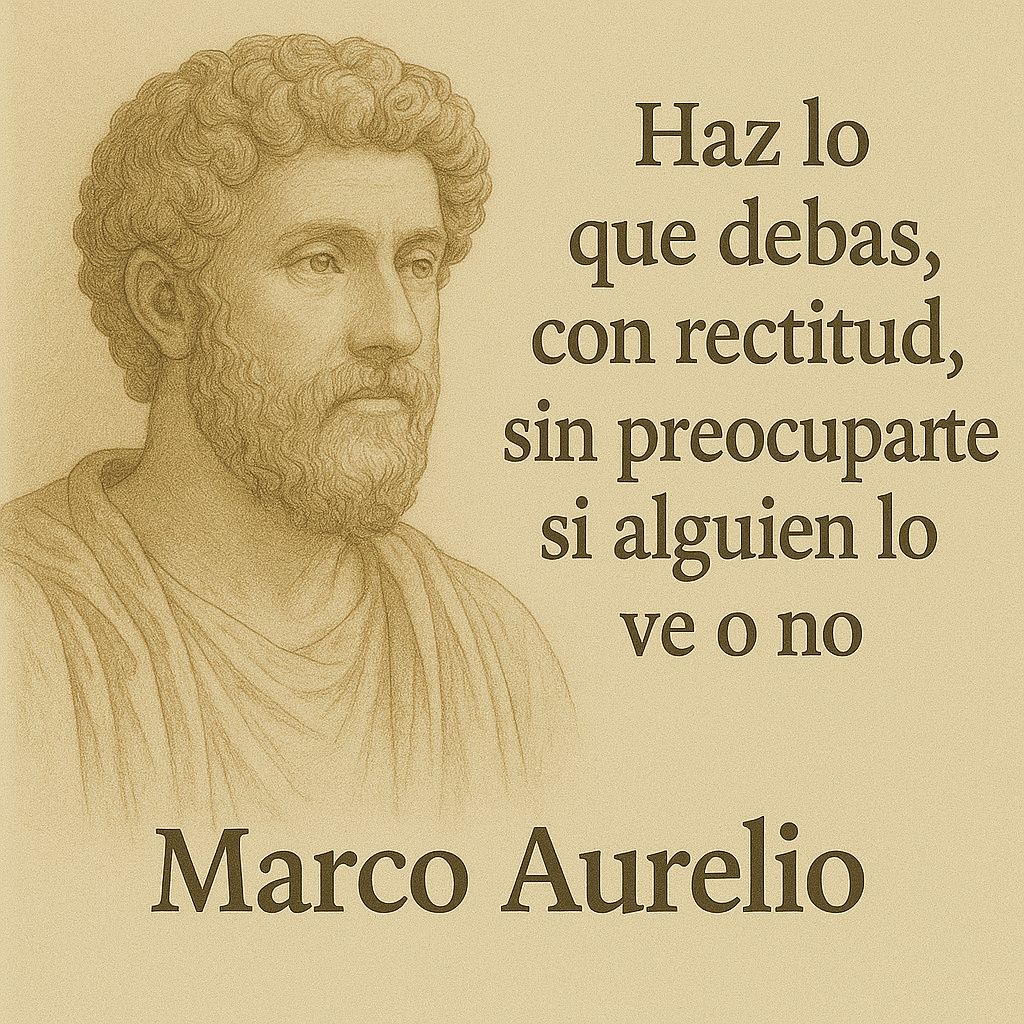 EstoicismoT's tweet photo. Haz lo que debas, con rectitud, sin preocuparte si alguien lo ve o no 

#MarcoAurelio #estoicismo

#frases #filosofia #estoico #estoicos #estoicismocotidiano https://t.co/N4CJUmttxq