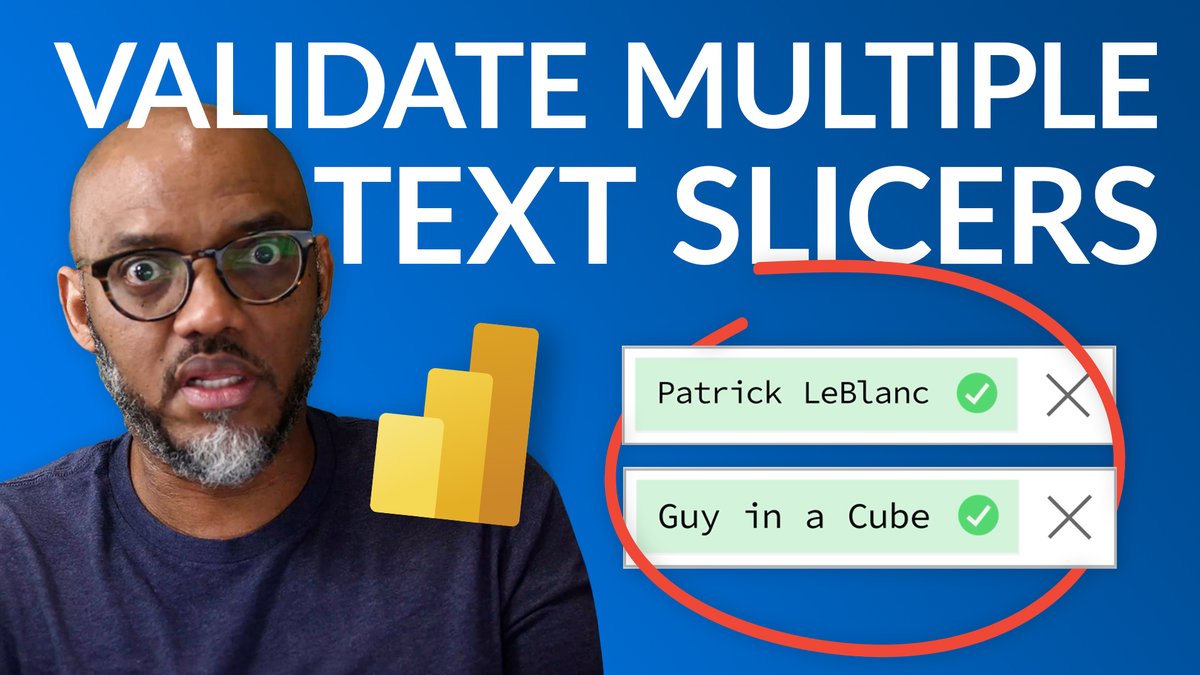 Two text slicers, one #DAX measure. Watch Patrick fuse them in #PowerBI and slice your data like a lightsaber. 🚀🎬

Watch on YouTube - guyinacu.be/textslicer