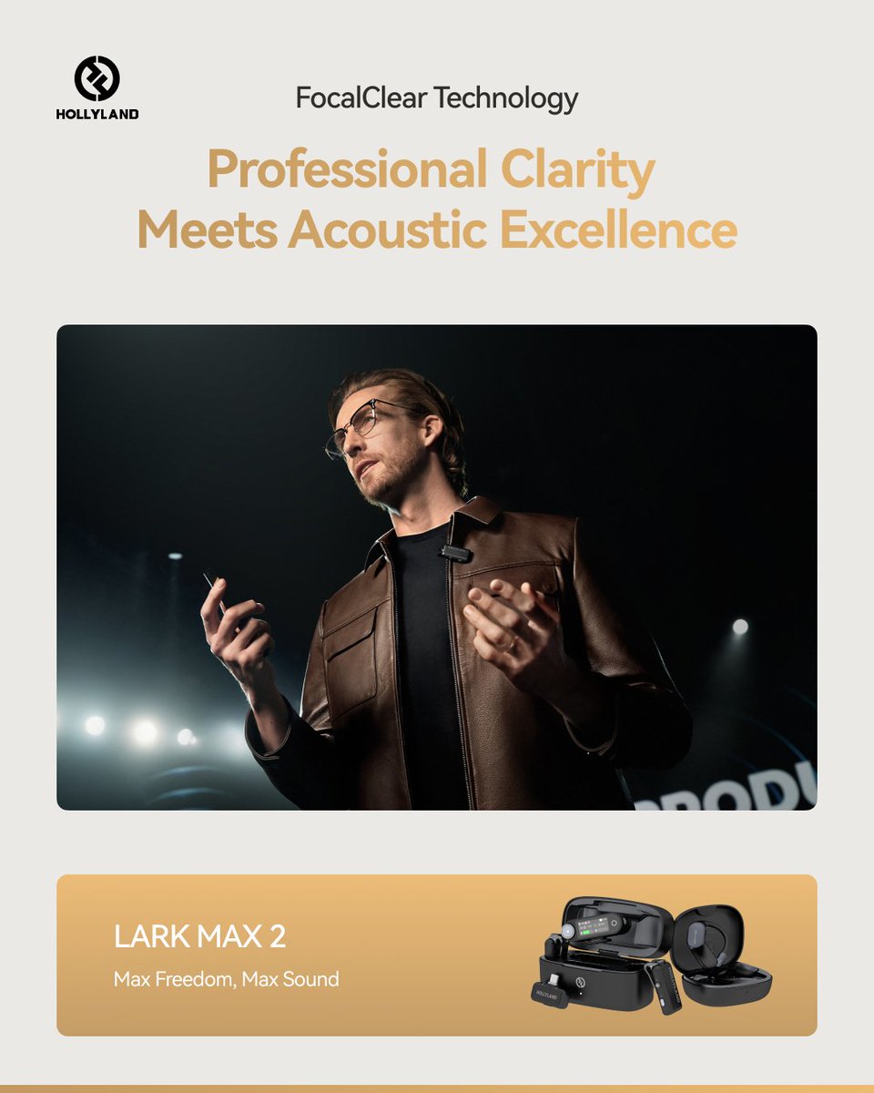 🎙 Pro Sound, No Compromises 1
🎬 Unleash flawless audio, every single time.  
👉 LINK HERE:hollyland.info/4mywbVO
#LARKMAX2 #MaxFreedomMaxSound #32bitFloat #WirelessMicrophone #AudioInnovation #ContentCreation #FilmmakingTools #Hollyland #NewProductRelease #contentcreator