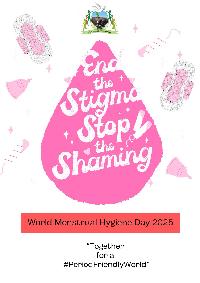 World Menstrual Hygiene Day 2025!
#SIKOM stands in solidarity for a #PeriodFriendlyWorld for women and girls to access education, health and opportunities. This aligns with our goal-Healthy, Peaceful, Equitable and Resilient Communities.
#MHD2025 #PeriodFriendlyWorld