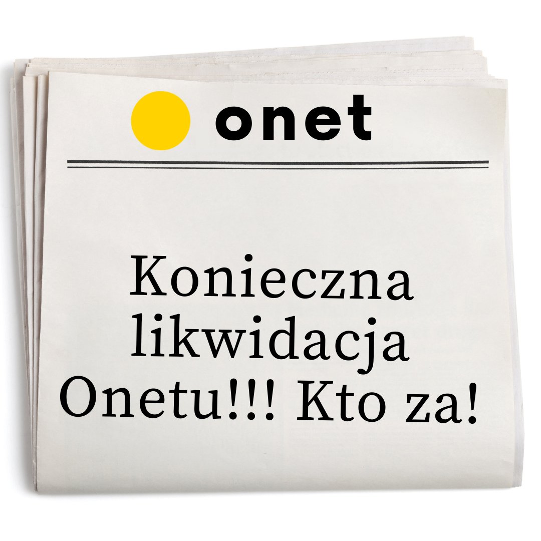 JacekStryczek's tweet photo. Dlaczego My, Polacy, nie rozwiązujemy problemu Onetu? Obce wpływy. Nieustannie niszczeni są ludzie i instytucje. Tak uważam już od lat. Zlikwidować. https://t.co/aTOhzwiSmn