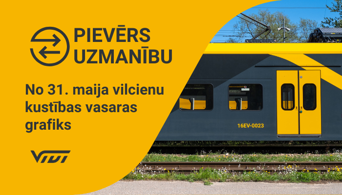 🚆No 31. maija stājas spēkā vilcienu kustības vasaras grafiks. 
 
🔹 Uz Jūrmalu – vilciens ik pēc 15 minūtēm!
🔹 Vairāk reisu Saulkrastu, Jūrmalas un Carnikavas virzienos.
🔹 Jaunas pieturas iecienītos maršrutos.
 
🔗vivi.lv/lv/izmainas-un…