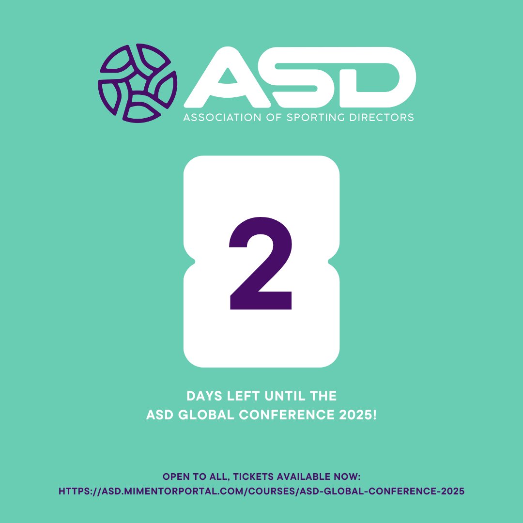 ASD_SportDir's tweet image. We are ready for the ASD Global Conference 2025. 

Listen to expert panellists from around the world, gain unique industry insights and the opportunity to network and share experiences with leaders from across sport and beyond.

Join us: asd.mimentorportal.com/courses/asd-gl…