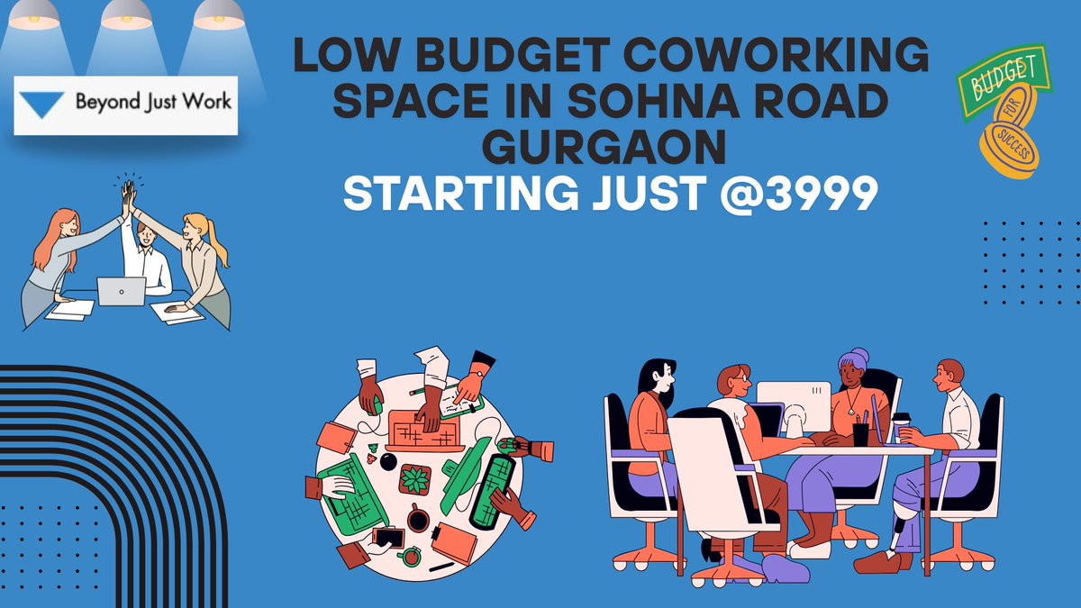 kumar_sonu43360's tweet photo. Need an office without the high rent?

💼 Coworking space on Sohna Road, Gurgaon
💸 Starts @ just ₹3999
✅ Stylish interiors
✅ Perfect for freelancers &amp; startups
📞 +91 7827660377
🌐 [https://t.co/hBKEmjJT2q]
#CoworkingGurgaon #StartupsIndia https://t.co/7Q2RuonYYM