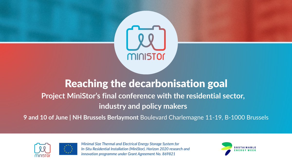 🚨 Last day to register! ⏳

Join us in Brussels on June 9–10 for the #MiniStor #FinalConference, held as part of #EUSEW2025. Let's shape Europe’s #EnergyFuture. 🔋🌍

📌 Register: docs.google.com/forms/d/e/1FAI…
📝Programme: ministor.eu/wp-content/upl…
👉 ministor.eu/ministor-appro…