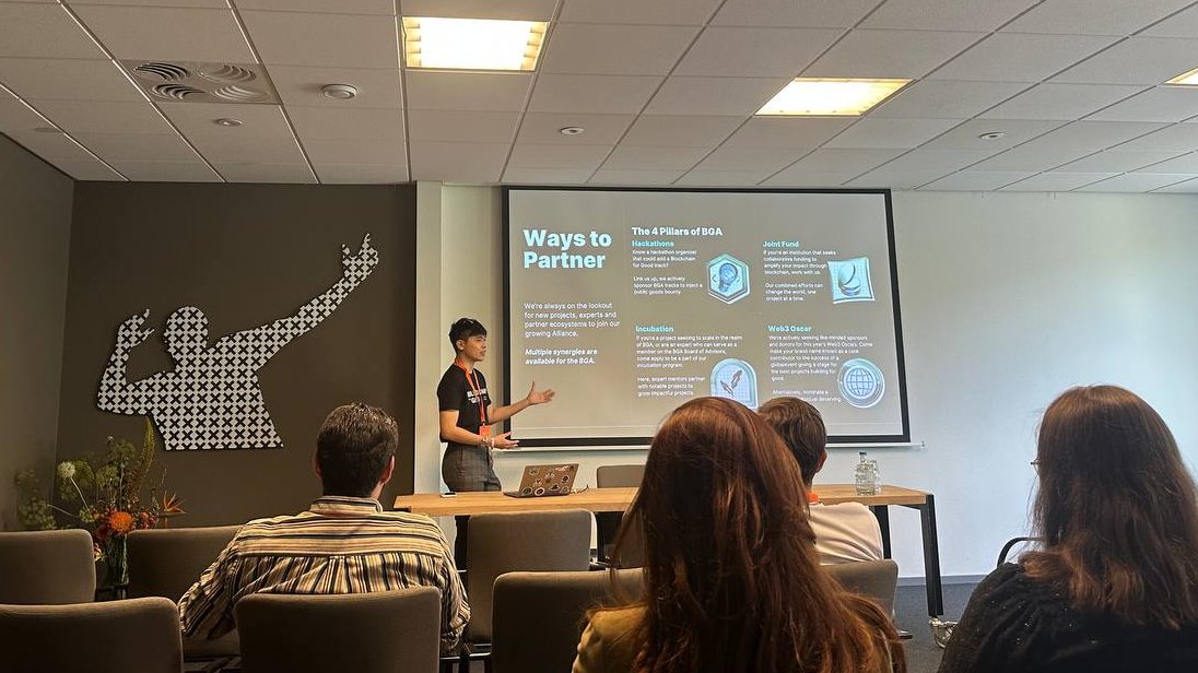 Blockchain for Good Alliance (BGA) (@chainforgood) on Twitter photo <a href="/DutchBlockWeek/">Dutch Blockchain Week</a> <a href="/jg13nn/">Glenn T.</a> <a href="/Bybit_Official/">Bybit</a> What a week! ๐ฅ <a href="/DutchBlockWeek/">Dutch Blockchain Week</a> 2025 & the Block & Order Hackathon were incredible!
๐ Congrats to our BGA track winner GhostKYC - a fully-functioning AI chat for real-time wallet transaction tracking!
Special thanks to all teams who participated in BGA's track, our lead, <a href="/DutchBlockWeek/">Dutch Blockchain Week</a> <a href="/jg13nn/">Glenn T.</a> <a href="/Bybit_Official/">Bybit</a> What a week! ๐ฅ <a href="/DutchBlockWeek/">Dutch Blockchain Week</a> 2025 & the Block & Order Hackathon were incredible!
๐ Congrats to our BGA track winner GhostKYC - a fully-functioning AI chat for real-time wallet transaction tracking!
Special thanks to all teams who participated in BGA's track, our lead,