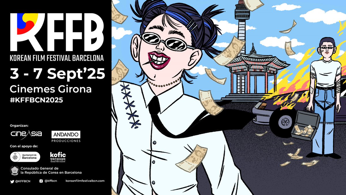 cineasia_online's tweet photo. Seguimos encantados cada vez que miramos el cartel del @KFFBCN de esta edición. Por separado o de una pieza. Nos chifa: @NuriaJust. https://t.co/yvlTWTcFDm
