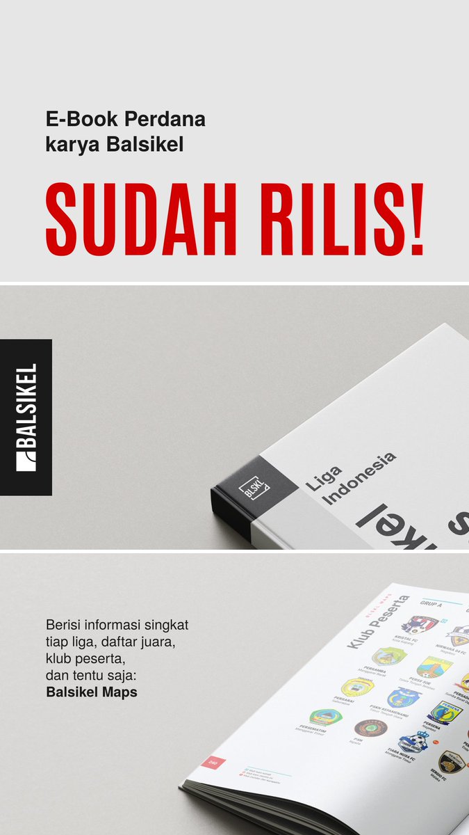 balsikel's tweet photo. BLSKL Maps kini dalam bentuk buku (*pdf)!

Dari sebelumnya poster peta yg hanya menunjukkan lokasi masing-masing tim, kini dilengkapi dengan informasi singkat, daftar juara, pembagian grup, &amp; peserta dari tiap kompetisi.

Total lebih dari 290 halaman.

#BLSKLMaps https://t.co/5xvOUw4EXz