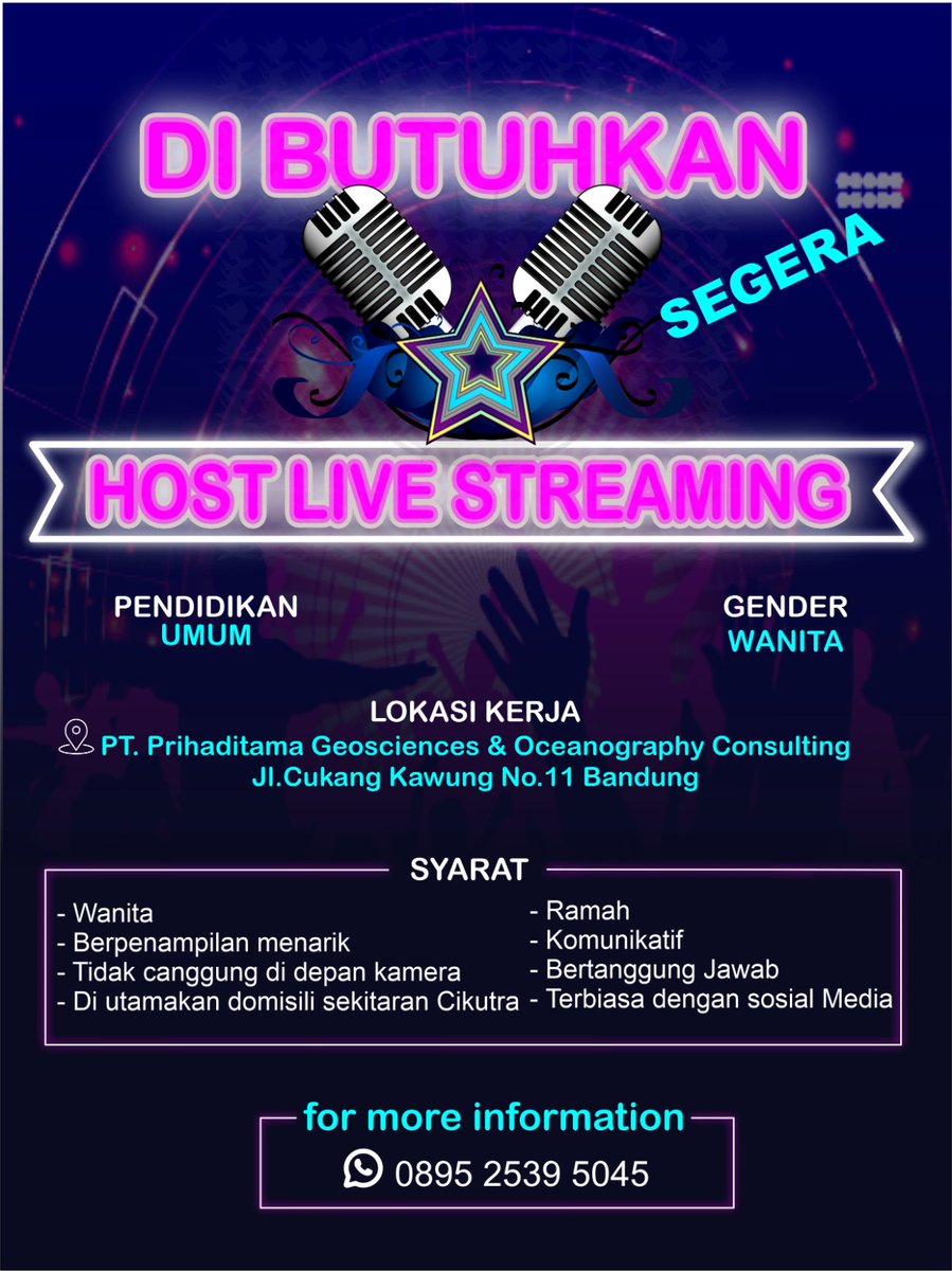 AlditamaP's tweet photo. Lowongan kerja di bandung

#Loker #lokerbandung #Job https://t.co/dmbX4ebjmc