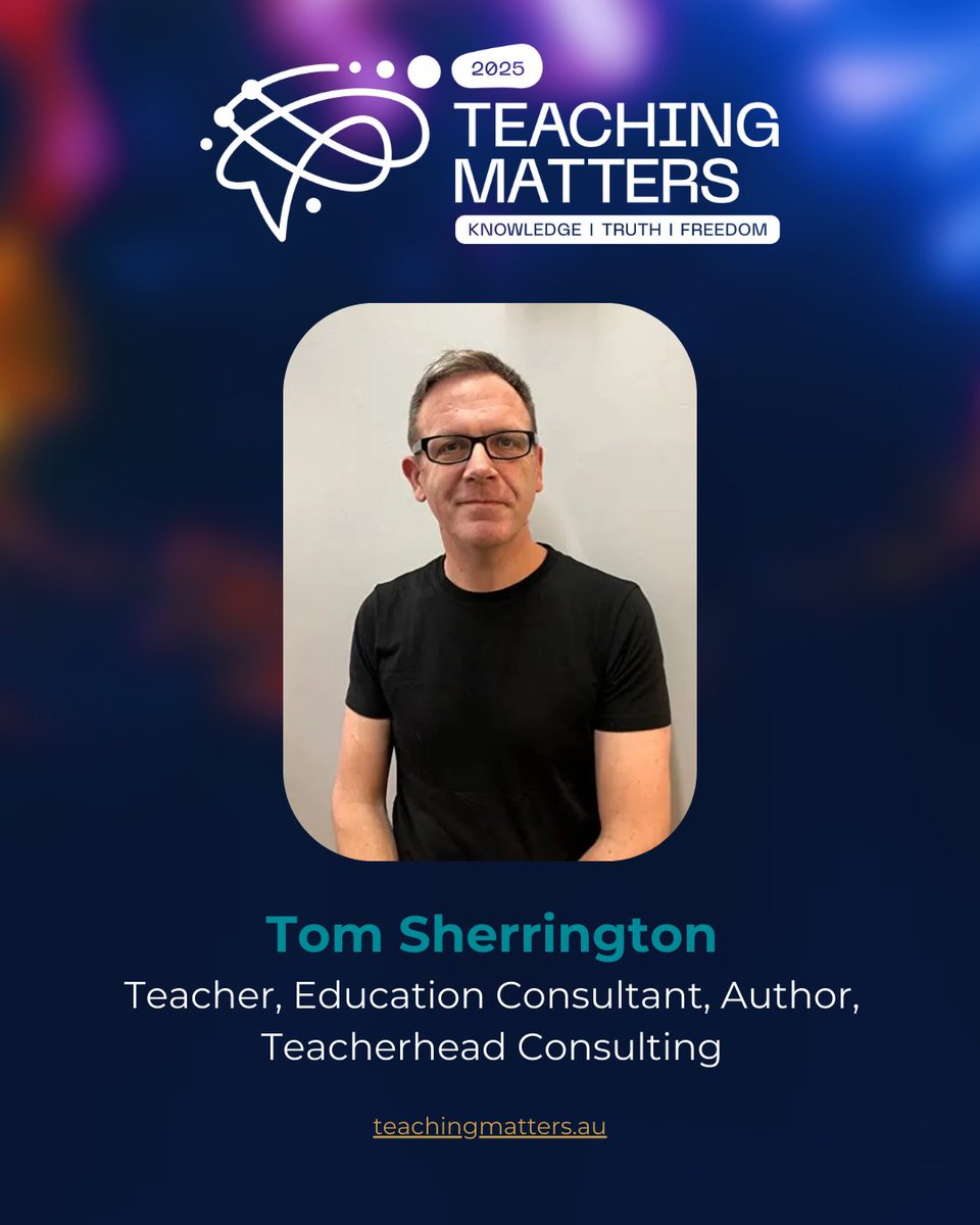 We’re excited to welcome teacher, consultant &amp; author Tom Sherrington to the Teaching Matters Summit 2025.
With 30+years’ experience in the UK &amp; Indonesia, Tom brings insight into great teaching.
Register brnw.ch/21wSYmd

#TeachingMattersSummit2025 #CET #TomSherrington