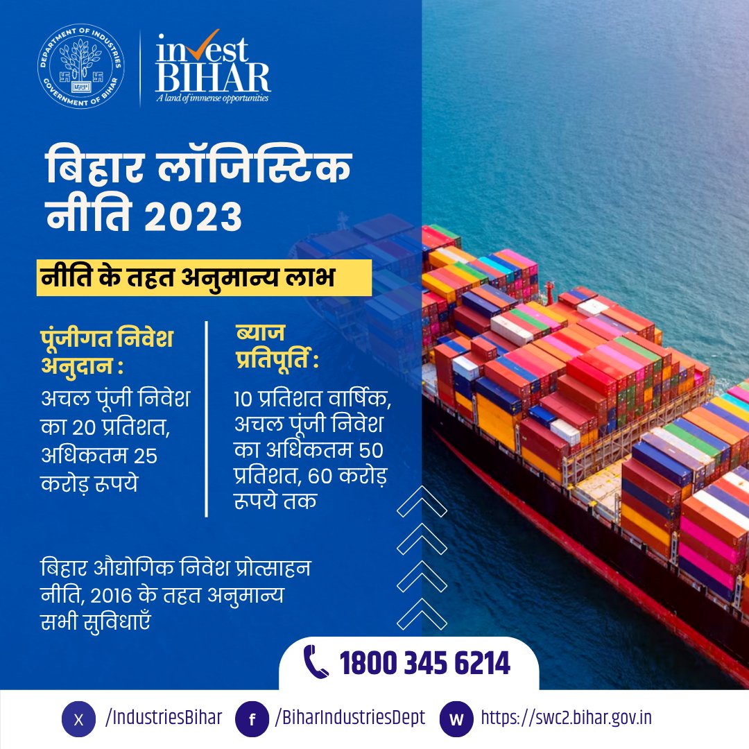 Department of Industries, Bihar tweet media