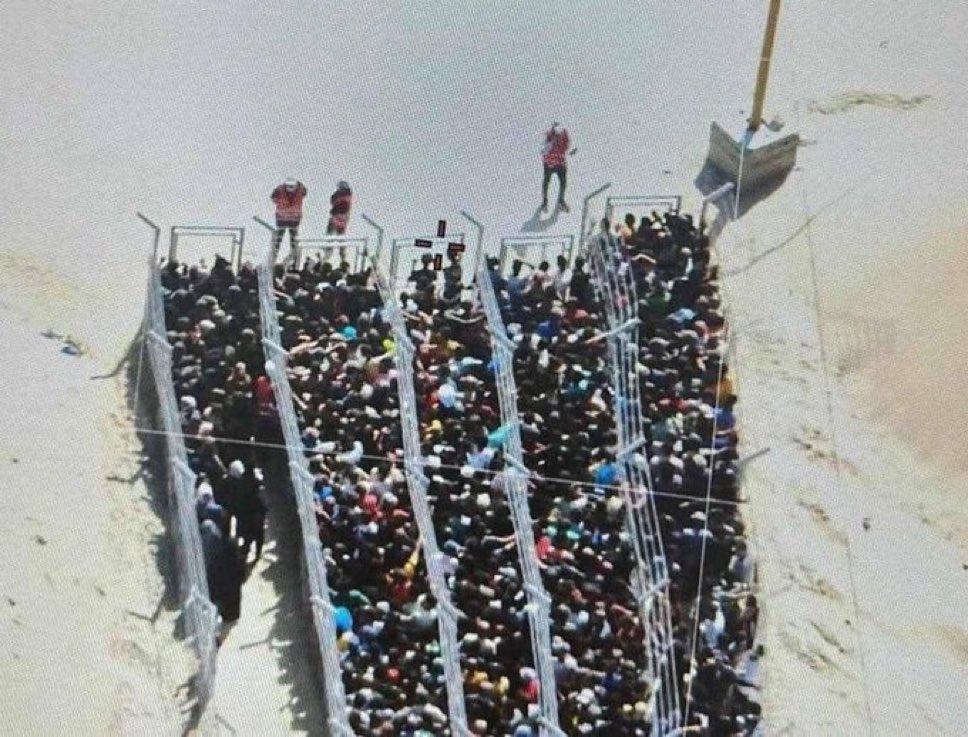 hahauenstein's tweet image. Weaponized aid as a tool of displacement. Germany hasn’t just looked away - it’s been complicit in the Gaza genocide at every step of the way.