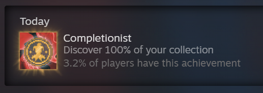 With 145 hours in the game, I've now unlocked everything.

C+ is next.