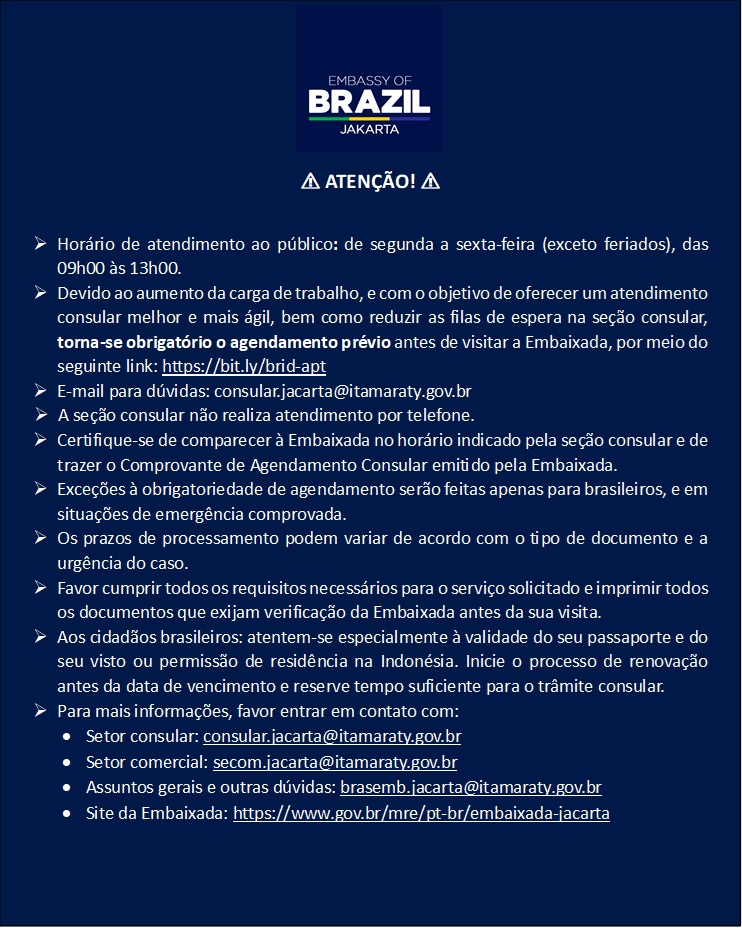 Embassy of Brazil in Jakarta tweet media