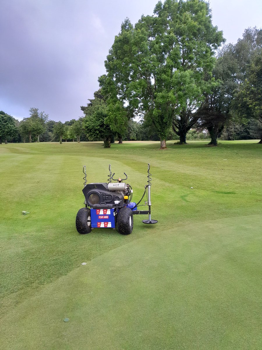 GriffithsTurf's tweet image. Thanks to @StMellonsGC 2 day hire with the @CampeyTurfCare @TheAir2G2 on 12 inch probes.
For hire enquiries please contact Huw Griffiths.