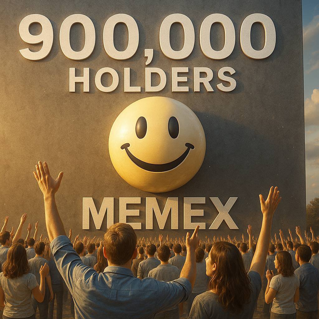 900.000 Holders  😃

The MemeX movement is unstoppable! 💥

#WeLoveMemeX💖

#WeLoveMemeX #MemeX #XEP hey #crypto here we come

 #MemeX #WeLoveMemeX  #crypto #加密 #crypto #क्रिप्टो #kripto #العملات المشفرة #крипто #kryptoměna #կրիպտո #暗号