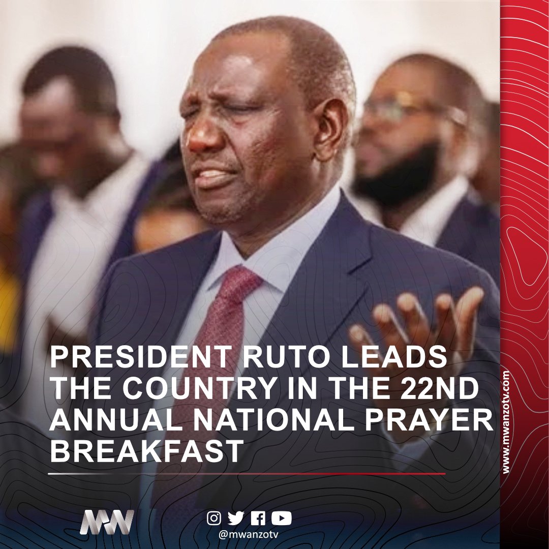 patoSteve2's tweet photo. PRESIDENT RUTO LEADS THE COUNTRY IN THE 22ND ANNUAL NATIONAL PRAYER BREAKFAST
#NPB2025
#RiseandRebuild
#AYLFKenya
#NationalPrayerBreakfast2025 https://t.co/2M4ydhwnBv