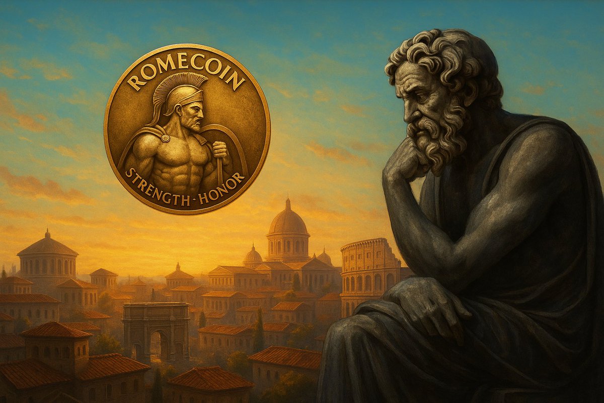 BagzWgmi's tweet photo. Romecoin isn’t just a project — it’s a cause.

Every holder is a legionnaire.
Every dip is a battle.
Every pump is a victory for the empire.

We don’t flinch.
We don’t fold.
We build — brick by brick — a legacy that will outlive the jeets.

This is Rome. This is forever. https://t.co/comTyN04YO