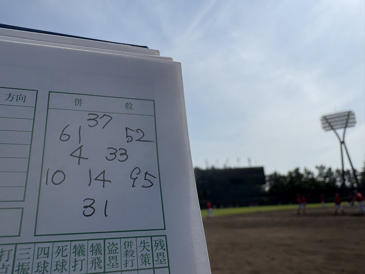 今日の予想先発シートです。
#カープ #carp #石川県立野球場