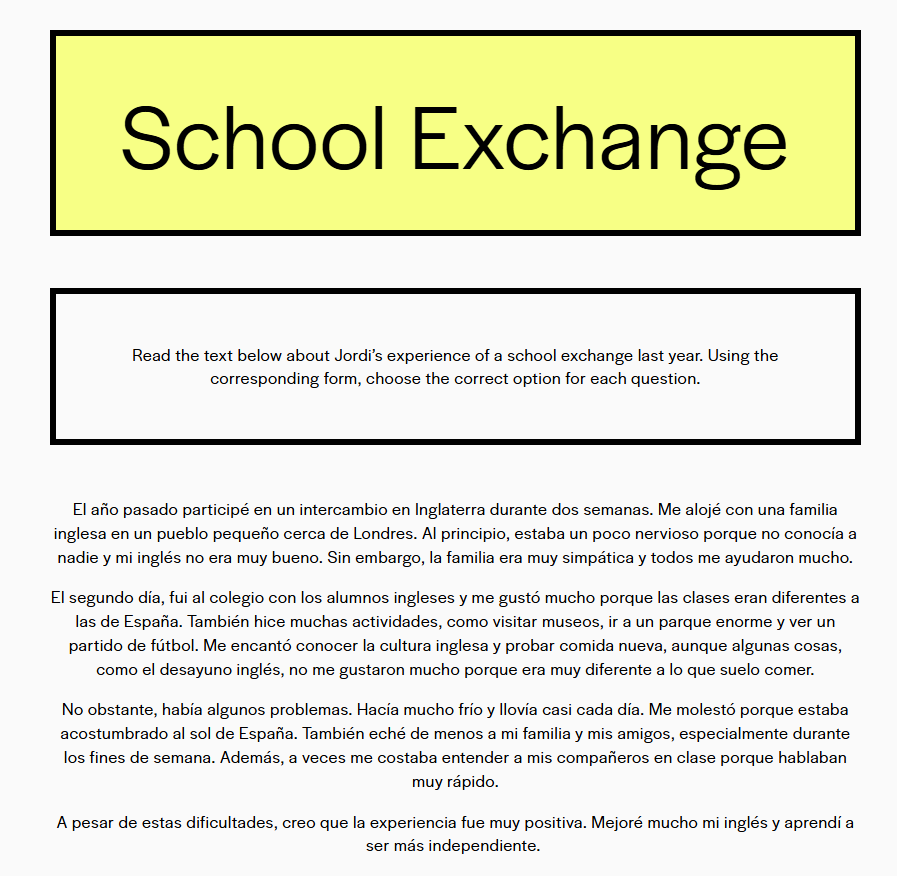 RobbieFarr2's tweet image. GCSE Spanish Reading (F) Comprehension Practice

Topic: School Exchange

Form included for immediate feedback

tq1spanishrevision.squarespace.com/reading-f-scho…

Please feel free to use/share with your students.