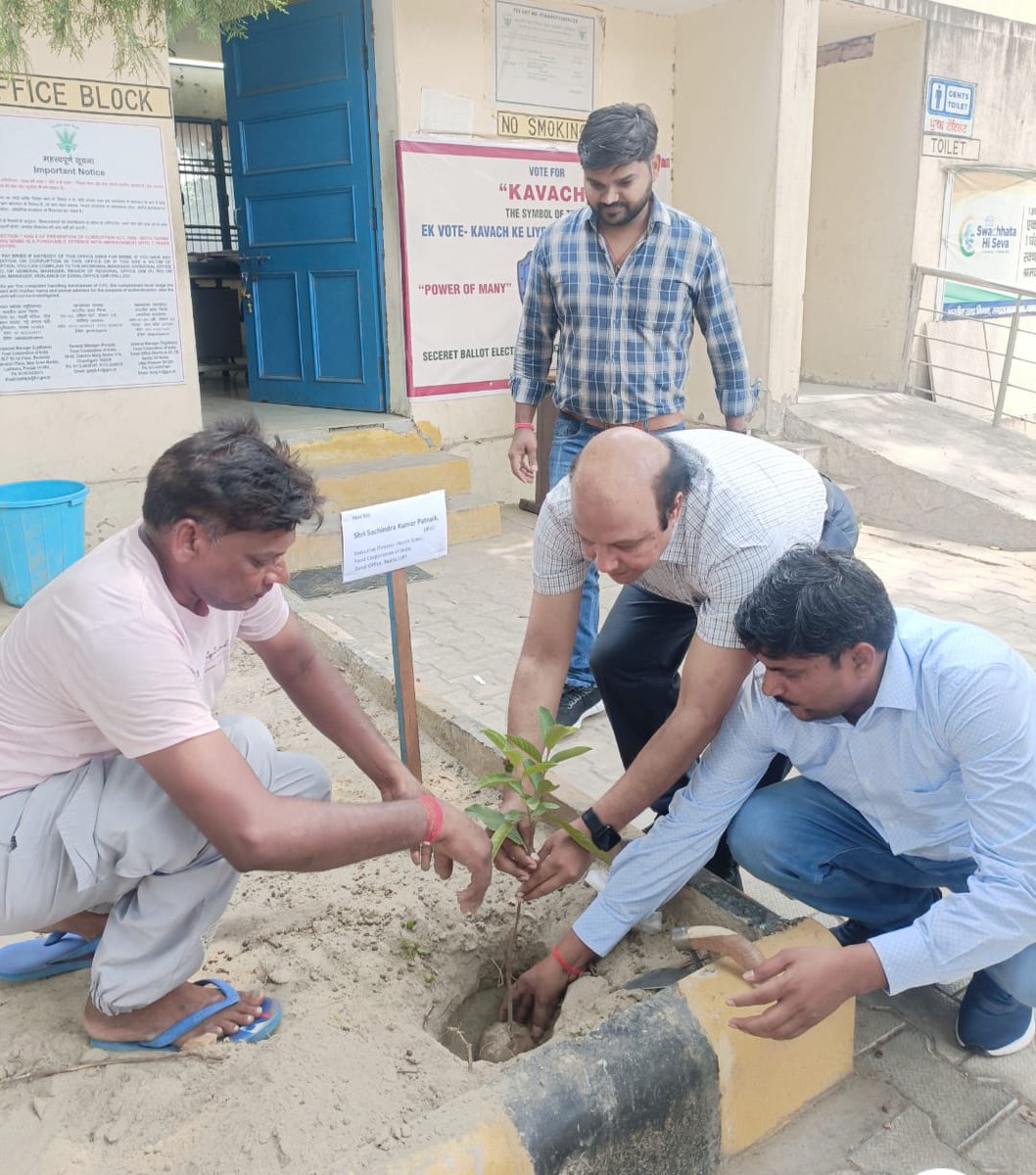 "Great initiative by ED Sir! 🌿 Hon'ble Sh. Sachindra Patnaik, IRSS ED(N) leads plantation drive (एक पेड़ मां के नाम) at FSD Maloud &amp; PSWC Maloud in presence of DGM, ZO(N), DM &amp; AGM(QC) DO Ludhiana. A step towards a cleaner &amp; greener tomorrow 🌱
 #GoGreen #EkPedMaaKeNaam