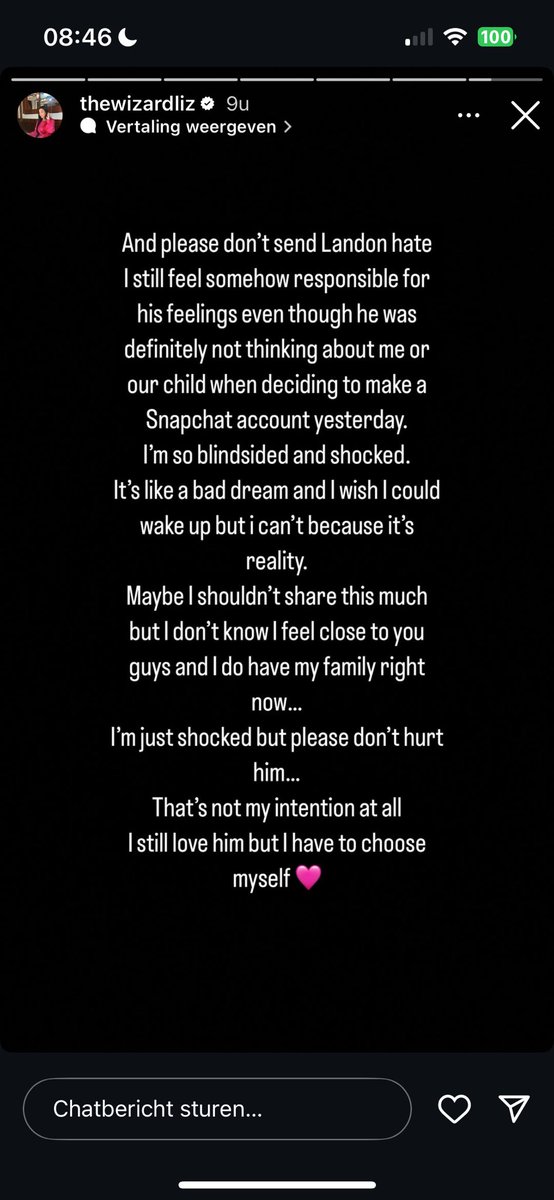 -Landon cheated on Liz 

Send love to the Wizard Liz ❤️