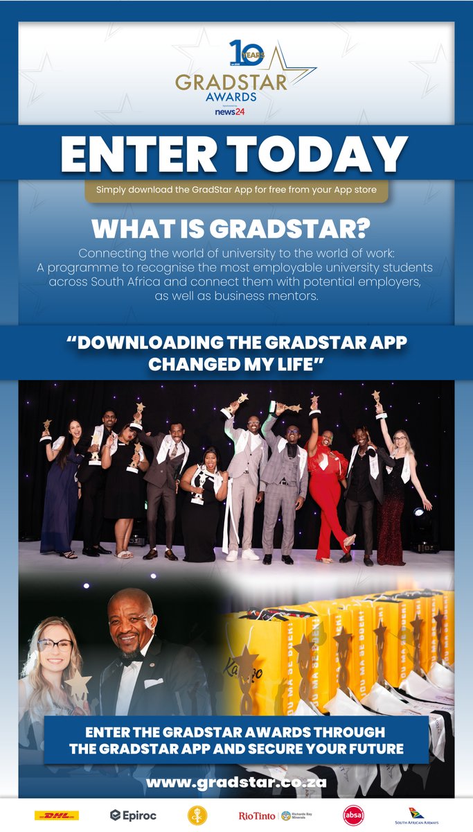 Enter the GradStar awards today.

Please follow this link to enter the awards gradstar.online/index.php?opti…