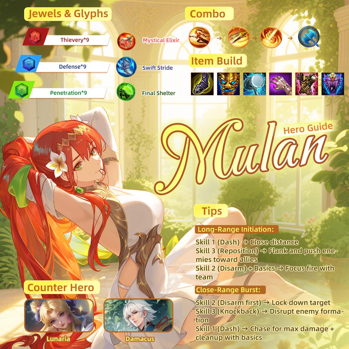 HeroesEvolved's tweet image. Mulan is a strong fighter with amazing crowd control abilities. Are you skilled at using her in battles? Share your best tips and strategies in the comments below! 💪 #HeroesEvolved #MOBA #HeroGuide #Mulan