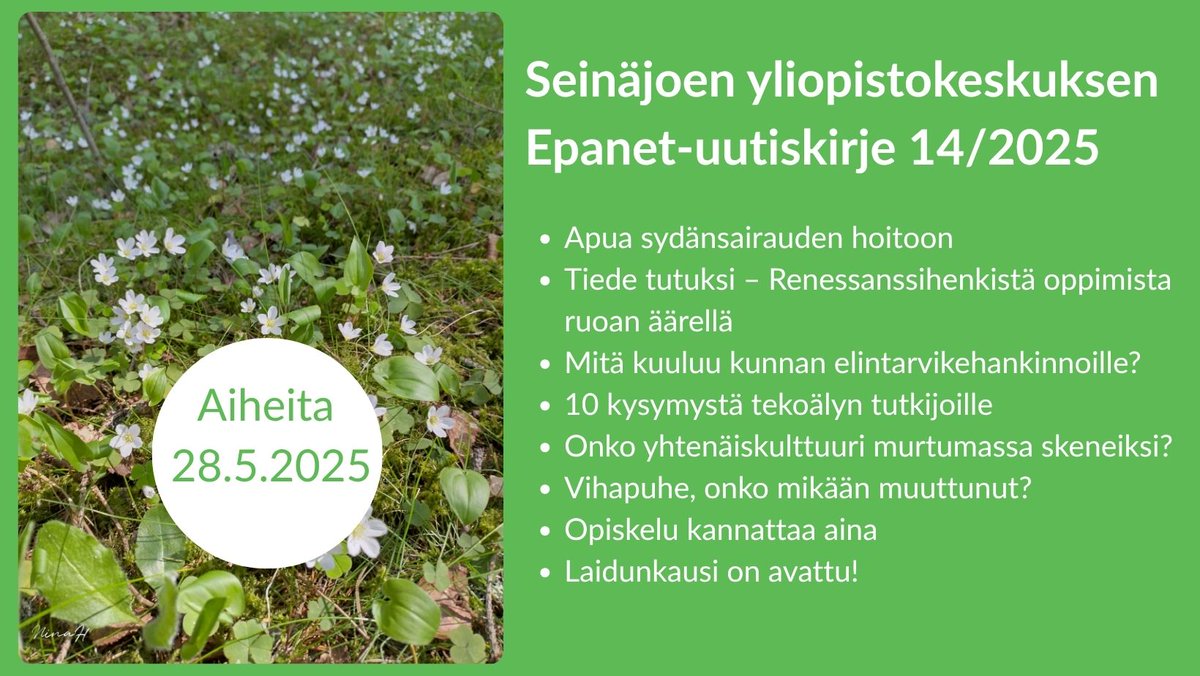 Ruoka, lapset, kuntapäättäjät, AI, skene, vihapuhe, opiskelu... Siinä aiheita #Epanet-uutiskirjeelle 
us14.campaign-archive.com/?u=ac5f632837c…