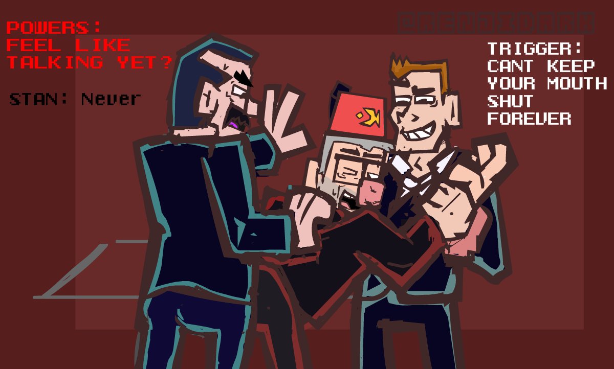 Renjimimus's tweet photo. Okay people are asleep.
Time for more StanPowerTrigger
(Looks at the alt/description)
#AnthrofallsAu #Gravityfalls #StanPines #Agentpowers #StanxPower #Agenttrigger
#crackship #StanPowerTrigger #renjihd https://t.co/vkXe9avdvY