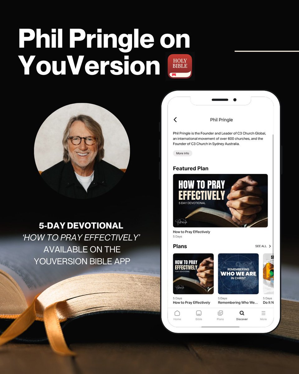 philpringle's tweet photo. Find my latest @YouVersion devotional on the Bible app:
How To Pray Effectively 

A 5 day devotional based on my book the Four Prison Prayers of Paul. Praying this blesses you greatly in your prayer life.

#PrayerDevotional https://t.co/RIMIgIjtWB