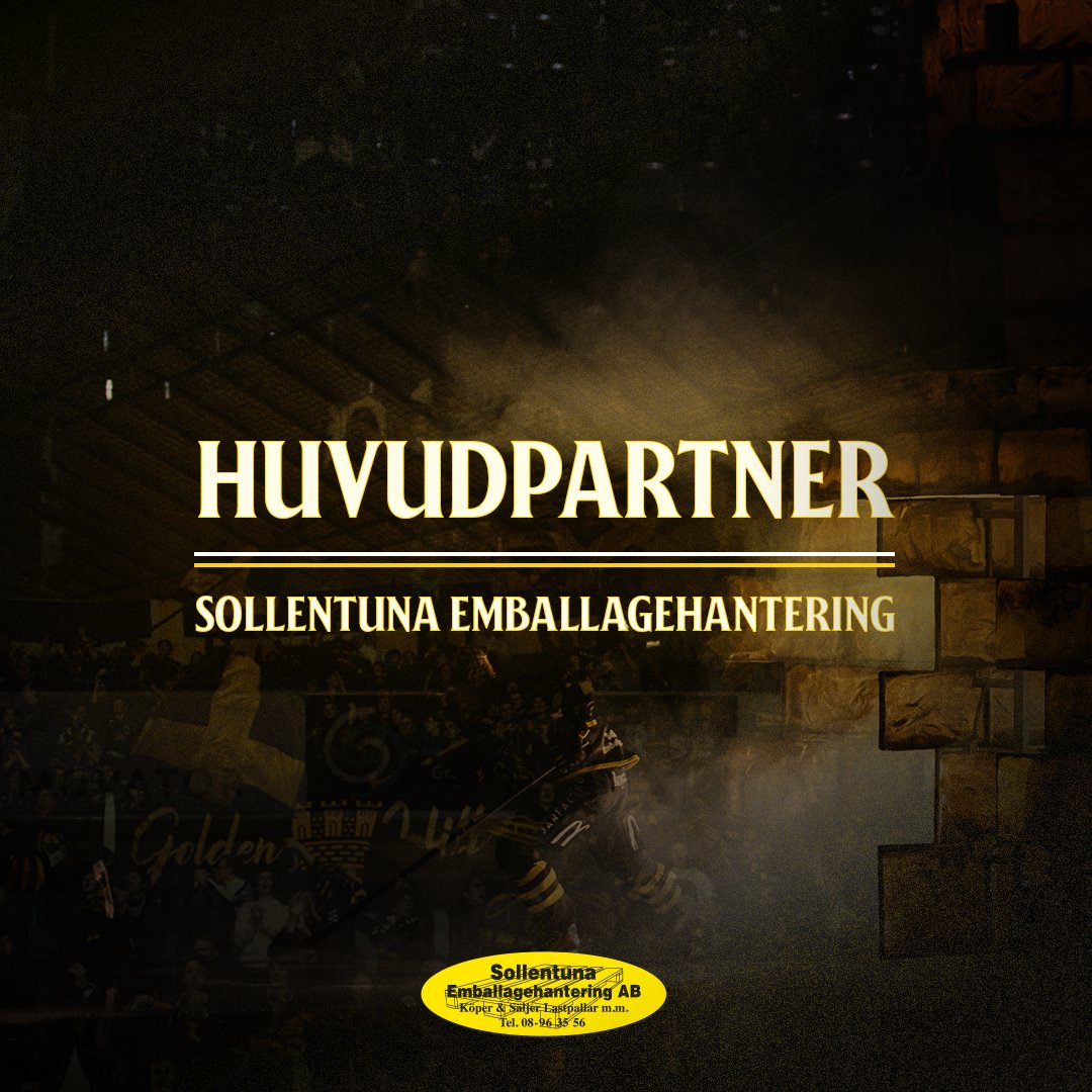 🖤💛 Sollentuna Emballagehantering växlar upp tillsammans med AIK Hockey – företaget och vår lojala samarbetspartner blir ny huvudpartner till klubben!

Läs mer i appen eller på aikhockey.se