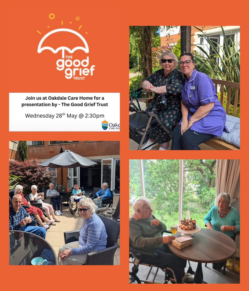 The Good Grief Trust (@goodgrieftrust) on Twitter photo Today <a href="/lindamagTV/">Linda Magistris</a> is looking forward to speaking to residents and staff at Oakdale Care Home #Poole, Dorset, about The Good Grief Trust.
Thank-you for inviting us to your lovely Care Home, it is important that we raise awareness of the breadth of support we can offer your Today <a href="/lindamagTV/">Linda Magistris</a> is looking forward to speaking to residents and staff at Oakdale Care Home #Poole, Dorset, about The Good Grief Trust.
Thank-you for inviting us to your lovely Care Home, it is important that we raise awareness of the breadth of support we can offer your