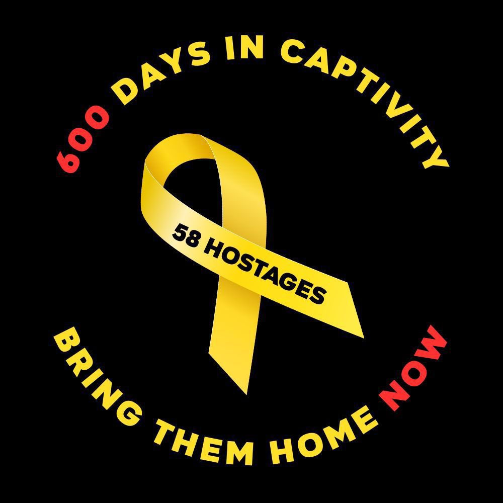 Phil Rosenberg (@philr_r) on Twitter photo Today marks 600 days that 58 hostages are still in Hamas captivity.
Please join <a href="/BoardofDeputies/">Board of Deputies of British Jews</a> <a href="/bringhomenow/">Bring Them Home Now</a> <a href="/ukhostagefam/">British Hostage Families</a> and Yellow Ribbon to amplify their voices.
Let’s change social media profile pictures to give a clear and urgent message:
#BringThemHomeNow 🎗️ Today marks 600 days that 58 hostages are still in Hamas captivity.
Please join <a href="/BoardofDeputies/">Board of Deputies of British Jews</a> <a href="/bringhomenow/">Bring Them Home Now</a> <a href="/ukhostagefam/">British Hostage Families</a> and Yellow Ribbon to amplify their voices.
Let’s change social media profile pictures to give a clear and urgent message:
#BringThemHomeNow 🎗️