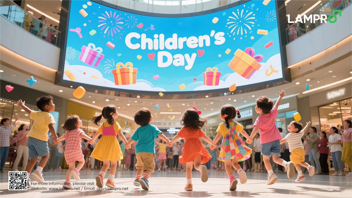 #HappyChildrensDay to today's little explorers &amp; tomorrow's brilliant innovators! May small moments of your life add up to something extraordinary, like millions of tiny LEDs create stunning visuals. Keep being your amazing selves &amp; enjoy the day with laughter and joy🥰 #LAMPRO