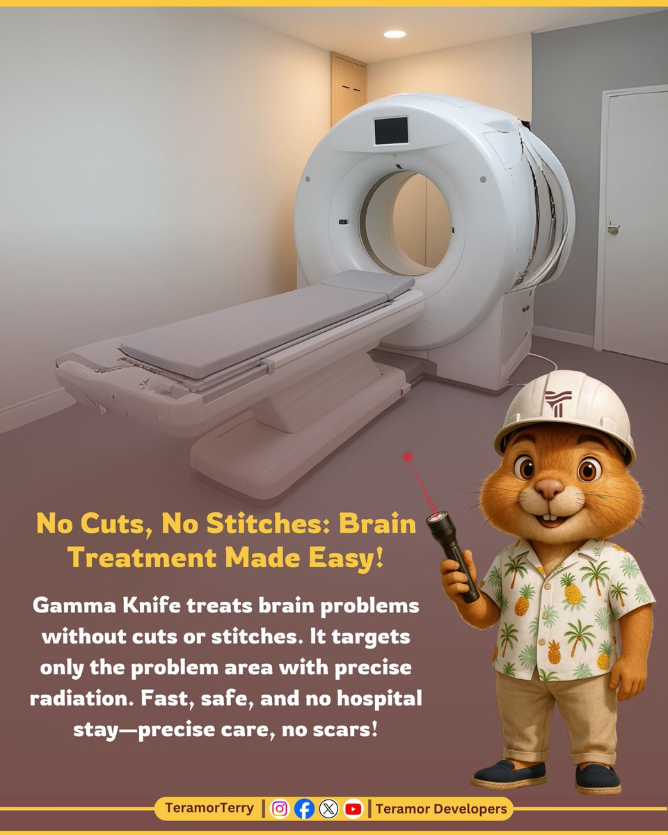 TeramorTerry's tweet image. 🧠✨ No Cuts, No Stitches: Brain Treatment Made Easy!
KIMS Hospital in Hyderabad launched a state-of-the-art facility offering a non-invasive alternative to traditional brain surgery.#teramorterry #KIMSHospital #GammaKnife #HyderabadHealthcare #BrainTreatment #NoSurgery