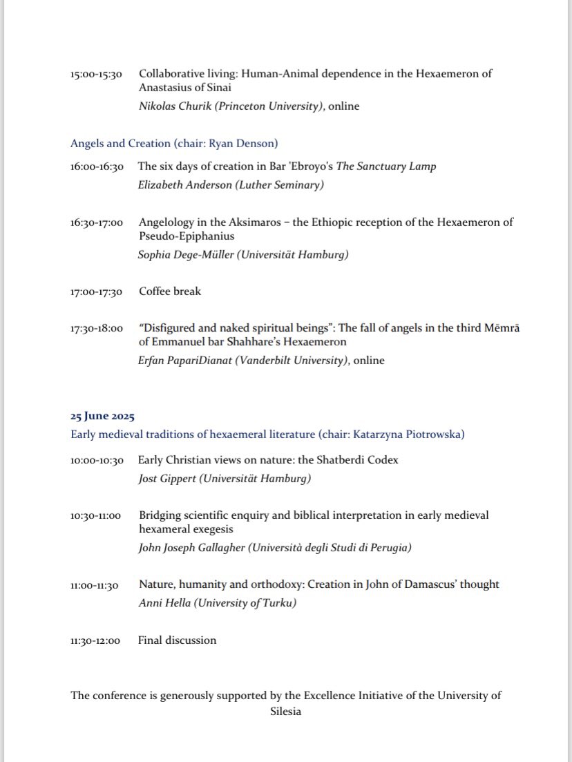 Excited to finally put out the programme for the conference we’re organizing here in Katowice! 
 
Email bizancjum@us.edu.pl to request request a Zoom link

All times listed here are CEST (GMT + 2) 
 
 A PDF of the programme with the full abstracts is at: academia.edu/129598297/Prog…
