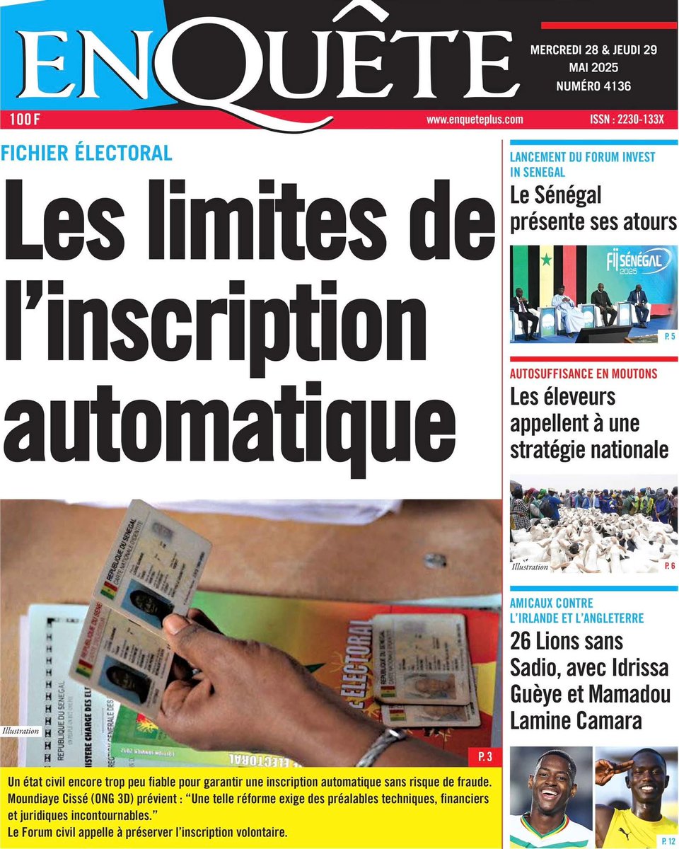 Mo_Njaay's tweet photo. #Dakar,#LeQuotidienSn,#EnquêteSn,#LinfoSn,#RecordSn https://t.co/vVFHws10Uy